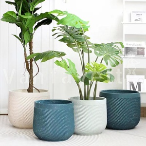 12 Inch Concrete Planters <strong>African</strong> <strong>Violet</strong> Teal Plant Pots <strong>for</strong> <strong>Sale</strong> Without Saucer - Product Image 2