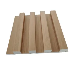 Vendita calda bamboo charcoal wood impiallacciatura pannello a parete home decor 3d wpc bed head wall panels