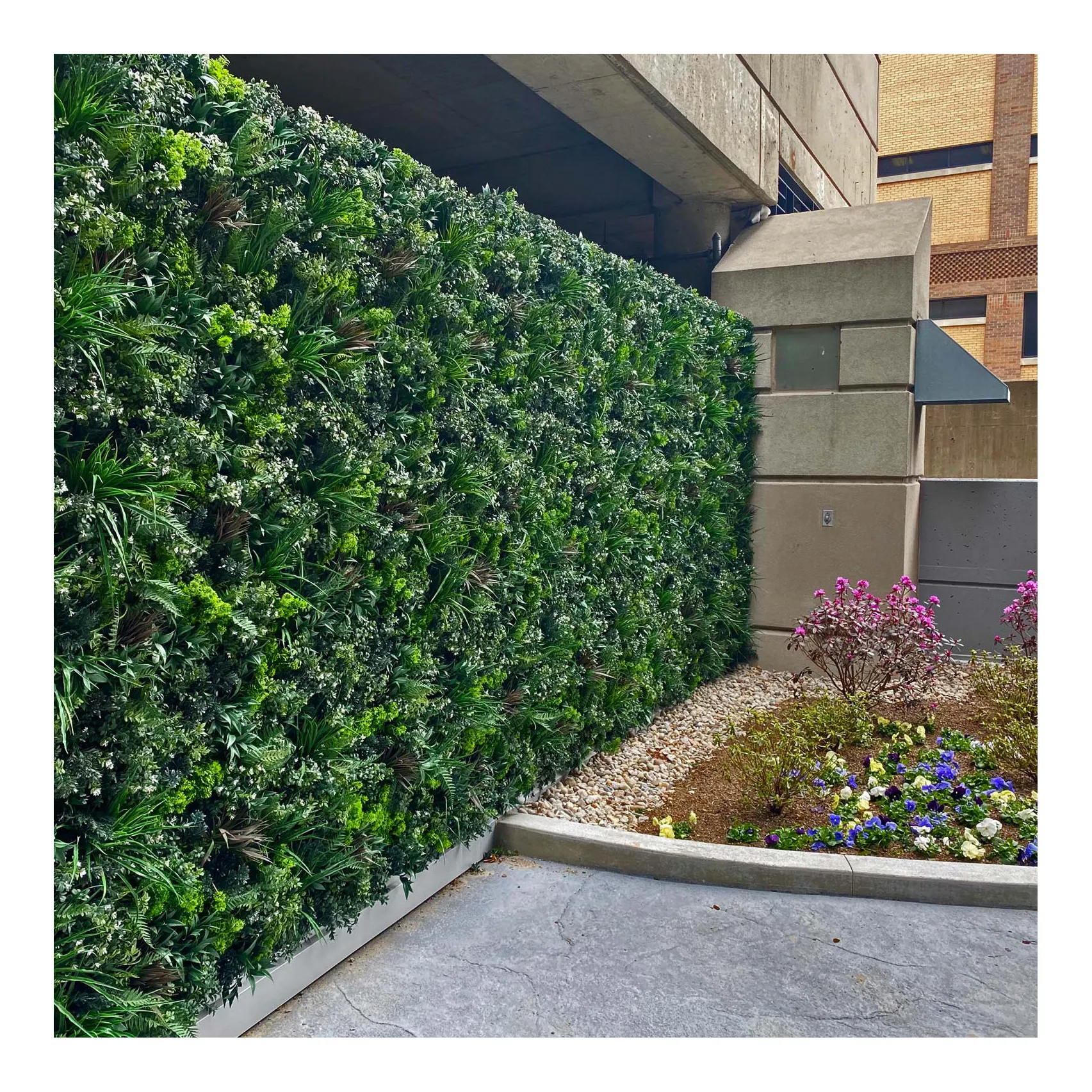 Linwoo tanaman rumput hijau tahan Uv, dinding untuk dekorasi rumah tanaman hijau pagar rumput buatan untuk dinding