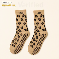 Nouvelles chaussettes de yoga en coton tricoté antidérapantes et respirantes pour femmes, idéales pour le Pilates et le fitness printanier