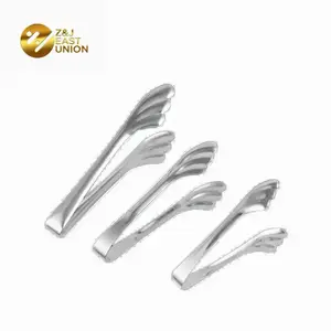 Wholesale Stainless Steel Kitchen Tongs Silicone BBQ Food Tong