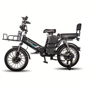 Bicicleta Eléctrica Multiusos de 48V con Doble Batería de Litio, Bicicleta Eléctrica de Largo Alcance para Entrega de Comida - Product Image 2