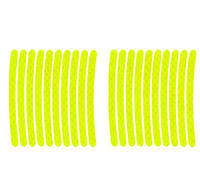 Oferta: Juego de 20 Cintas Reflectantes para Llantas de Coche, Vinilo PVC de Alta Visibilidad, Adhesivo Reflectante para Ruedas