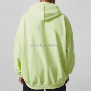 100% coton Baggy Streetwear Drop Should Heavyweight Blank Custom 3D Puff Print Design Cotton Fleece Unisex Oversized Hoodies - Product Image 4