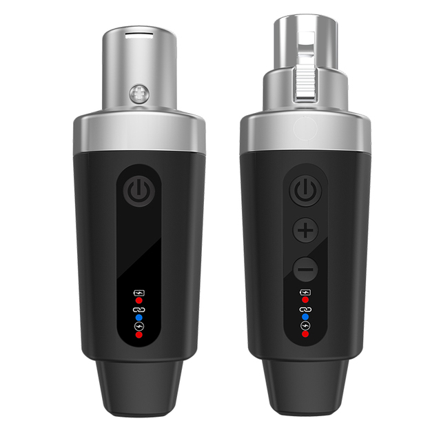 Wireless Mic Transmitter Receiver, XLR Microphone Wireless System, Wireless Mic Adapter for Audio Mixer, Dynamic Mic, PA Speaker