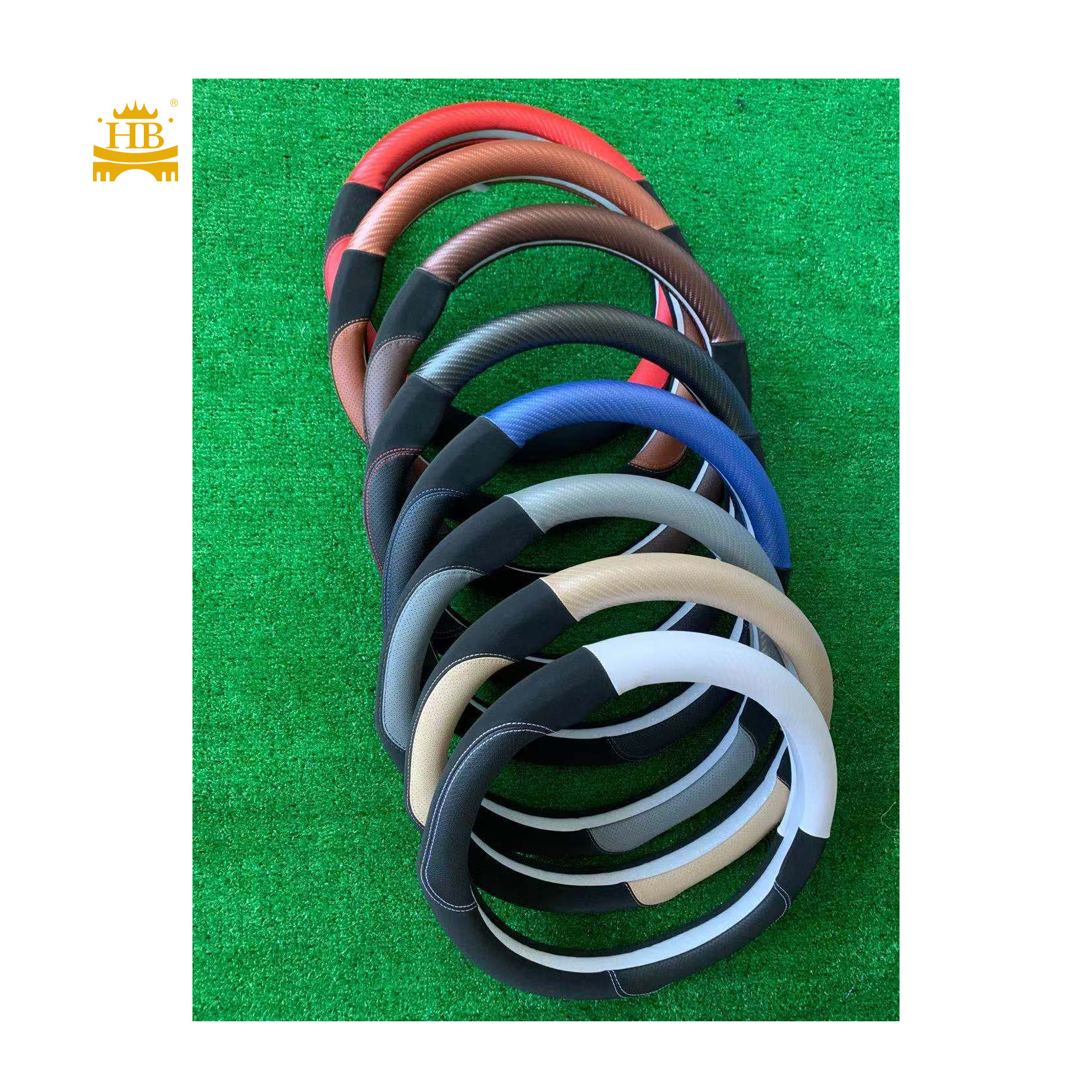 HFC01 Car Steering Wheel Cover - Universal PU Leather Auto Accessory by Guangzhou Hongbao