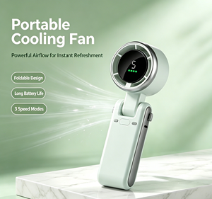 Mini ventilateur portable avec batterie de 1200 mAh et moteur à balais de 12 500 tr/min ; ventilateur de refroidissement portatif - Product Image 4