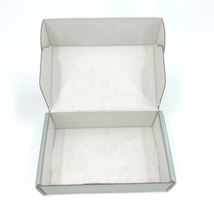 Boîte d'expédition en carton ondulé bleu poussière personnalisée, impression recto-verso, emballage produit, vente chaude - Product Image 2