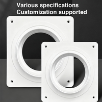 Offre Spéciale adaptateur de panneau mural de Ventilation en plastique ABS pour système de tuyau de séchage connexion facile système de climatisation