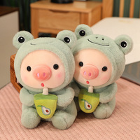 Boneka Babi Lucu Hadiah Ulang Tahun, Mainan Plush dengan Isian Kapas PP, Boneka Penenang untuk Pasangan, Mainan Mesin Cakar untuk Liburan dalam Berbagai Ukuran dan Gaya