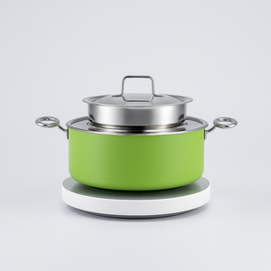 Chauffe-soupe vert 5L Bain Marie, marmite à soupe isolée à double paroi pour hôtel du Moyen-Orient, restaurant, buffet, traiteur - Product Image 1