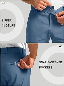 <span class=keywords><strong>Pantaloni</strong></span> da Golf con Logo ricamato personalizzato 4 vie elasticizzati protezione da <span class=keywords><strong>uomo</strong></span> <span class=keywords><strong>classici</strong></span> <span class=keywords><strong>pantaloni</strong></span> da Golf - Product Image 5