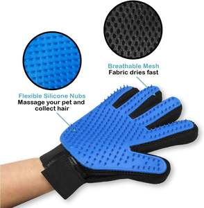 Guantes de Silicona de Doble Cara y <span class=keywords><strong>Cepillo</strong></span> de Masaje para Eliminar el <span class=keywords><strong>Pelo</strong></span> de Mascotas, Perros y Gatos - Product Image 6
