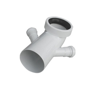 Raccordo a Wc Bianco con Doppio Vetro 110x40 per Sifoni Idraulici - Product Image 1