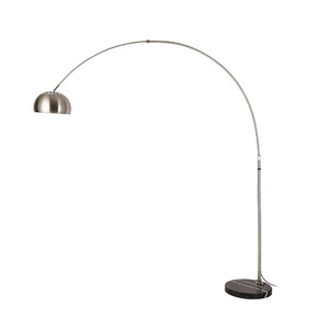 Lampada <span class=keywords><strong>da</strong></span> <span class=keywords><strong>Terra</strong></span> ad Arco con Base in Marmo, Design Moderno Nordico, LED, <span class=keywords><strong>per</strong></span> Soggiorno - Product Image 1