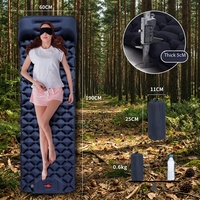 Matelas pneumatique de camping imperméable pour une personne, tapis de couchage portable pour le camping et les voyages en plein air