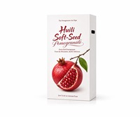 Op maat gemaakte bedrukte stevige geschenkdozen voor Huili zachte zaad-granaatappel premium fruitverpakkingen deksel bodem groothandel