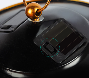 Comedero para Pájaros Solar para Exteriores, Comedero para Pájaros Salvajes Colgante de Metal con Mosaico, Comederos para Pájaros Impermeables, Lámpara de Jardín con Forma de Farol - Product Image 5