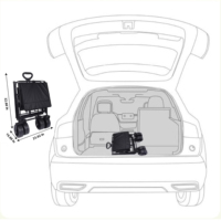 Chariot utilitaire pliable d'extérieur OEM/ODM Liveer Factory pour le camping et le shopping, chariot robuste à 4 roues avec poignée