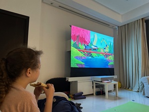 [Rejilla Acústica Transparente] Pantalla de Proyección Motorizada Wupro de 100 Pulgadas CBSP 4K ALR CLR con Elevación desde el Suelo LeApex-CBSP-100" E - Product Image 4