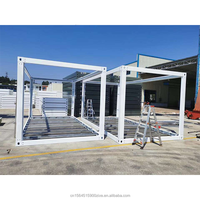 Cadres métalliques en stock, personnalisables, pour maisons conteneurs portables, conteneurs plats 20 pieds/40 pieds sans murs