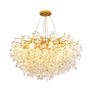 Cross Border French Style Crystal Chandelier Round Multi Head LED Living Room Bedroom <b>Light</b> - Product Image 3