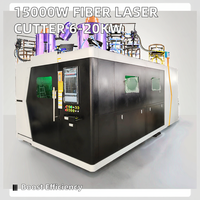 Machine de découpe laser à fibre Raycus haute puissance 6/12/15 kW CNC pour métal, IA, 3 axes automatiques, DWG, BMP, refroidissement par eau