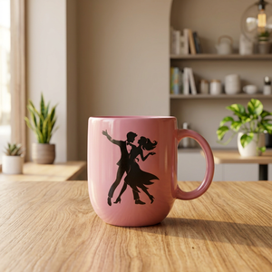 Tasse en céramique imprimée avec motif couple - Product Image 2