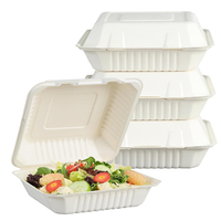 Assiettes et bols jetables en bagasse compostables et écologiques pour la restauration de mariage, vente en gros