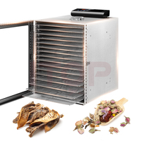 14-Layer Voedsel Groente En Fruit Dehydrator 45L Drogers Met Energiebesparing Volledige Zichtbaar Venster Cassave Droogmachine