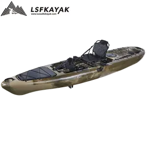 China OEM Wholesale Ocean Boat Motor Single Angler Fishing Kayak Pedal Drive With Aluminum Frame Seat And Kayak Accessories