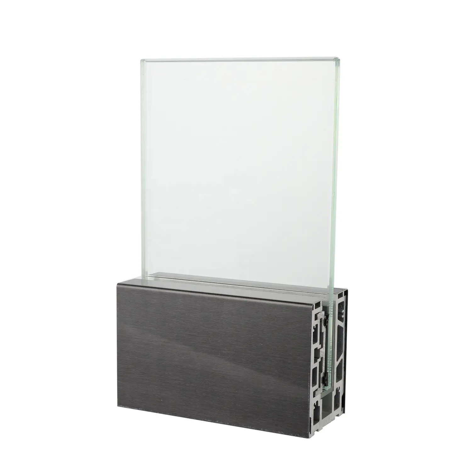 Sistema di ringhiera in vetro per Decking Guardrail in vetro laminato temperato senza telaio per piscina con canale a U in alluminio