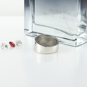 yunnique Women's <b>Titanium</b> Steel Gemstone <b>Ring</b> Pave Setting Geometric Design Gift Jewelry - Product Image 4