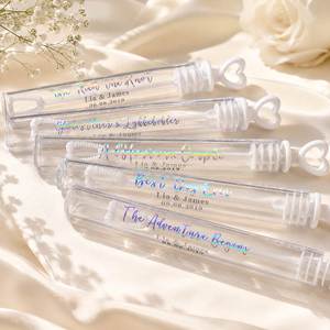 Personalized Clear Wedding Stickers Custom Favor Labels for Gifts, Names & Date Customization, Candle Jars, Cups, Favor Boxes - Product Image 4