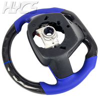 Volant sport en cuir bleu en fibre de carbone de style course personnalisé pour Toyota Camry 8ème génération XLE SE XSE Avalon Corolla 2018-2024