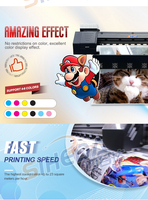 Printer Inkjet Eco Solvent VOC Rendah Terbaru 1.3m, Plotter Eco Solvent untuk Spanduk Iklan dan Stiker Perekat Sendiri