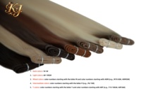 Extensions de cheveux européennes de luxe OEM pour salon de coiffure, trame plate, double tirage, vierges, fixation micro-anneaux, densité et performance optimales