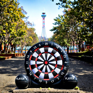Dardos <span class=keywords><strong>de</strong></span> <span class=keywords><strong>Fútbol</strong></span> Inflables Grandes <span class=keywords><strong>de</strong></span> PVC Negro Ecológico al por Mayor, Juego Deportivo al Aire Libre, Tablero <span class=keywords><strong>de</strong></span> Dardos <span class=keywords><strong>de</strong></span> <span class=keywords><strong>Fútbol</strong></span> - Product Image 1