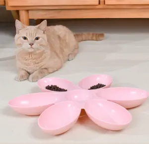支架上的猫喂食碗和垫子狗自行设计陶瓷可折叠水瓶可折叠配件饮用