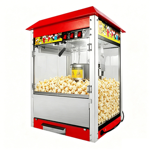<span class=keywords><strong>Machine</strong></span> à Popcorn Électrique Portable 5-8 Oz, <span class=keywords><strong>Machine</strong></span> à Popcorn Professionnelle de Table Rouge avec Verre Trempé - Product Image 1