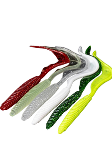 Señuelo de Pesca Lure Shark, 1 Pieza, Cola Rizada <span class=keywords><strong>Grande</strong></span>, PVC, Señuelos Suaves |   Cebos de Pesca Biónicos en Forma de <span class=keywords><strong>Gusano</strong></span> |   Cebo para Pesca en Aguas Medias |   Pesca Efectiva de Bagres Negros - Product Image 2