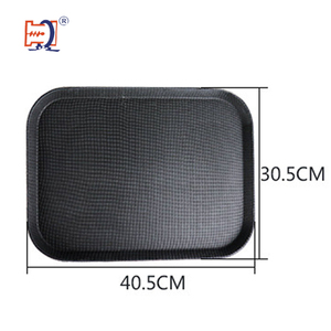 <span class=keywords><strong>Plateau</strong></span> de service en plastique de qualité commerciale, <span class=keywords><strong>antidérapant</strong></span>, motif rond, <span class=keywords><strong>plateau</strong></span> rectangulaire pour la restauration - Product Image 1