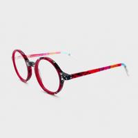 Monture de lunettes ronde en acétate pour enfants 43 21 140, monture complète, 11 options de couleurs, montures de lunettes en gros