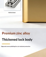 Cadenas à combinaison à 4 chiffres |   Cadenas mécanique sans clé à combinaison en alliage de zinc, antivol et étanche, idéal pour l'extérieur