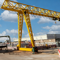 Grúa Puente Monoviga Estándar Europeo de 1-20T para Elevación Industrial de Barcos, Vano de 7.5-28.5m, Grúa para Contenedores de 6-18m