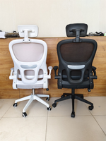 Chaise de bureau multifonction en gros d'usine, chaise de bureau ergonomique pivotante en maille pour ordinateur, chaise de travail économique pour employés