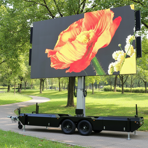 Mobile LED Trailer Advertising Billboard, Wireless Remote Control Outdoor LED Display <b>Sign</b>, Suitable for Trucks - Product Image 4