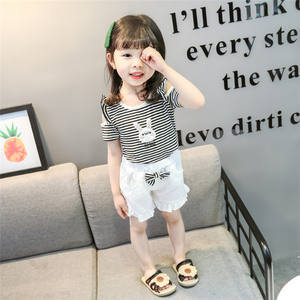 Conjuntos de Ropa para Niña, Blusas con Lazos, Camisetas Infantiles y Pantalones Deportivos Lisos al por Mayor desde China - Product Image 5