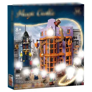 Bloque de construcción 10910 76422 Weasley Wizard Wheezes rompecabezas ensamblaje de bloques juguetes ladrillos juguetes sin caja de color