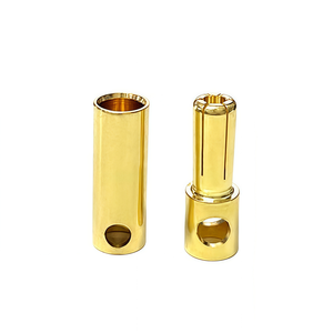 Conector Banana Macho y Hembra Amass Serie GC5010 de 5.0 mm, Conector de Alta Potencia de 40 A con Chapado en Oro de 24K para Mayor Conductividad - Product Image 1